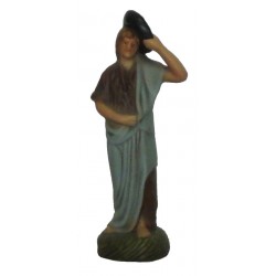 Pastor com mão no chapéu