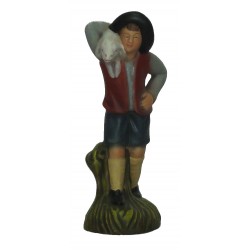 Pastor com ovelha ao ombro