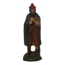 Pastor com mitra e flauta