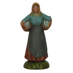 Pastora com dois cabazes de...