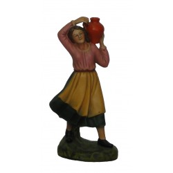 Pastora com cântaro ao ombro
