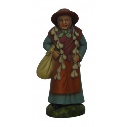 Pastora com saco e alhos