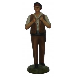 Dançarino com as mãos no peito