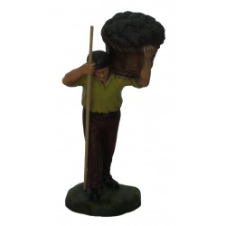 Pastor com cesto de uvas ao...